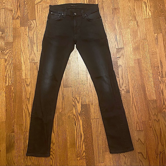 Nudie Jeans Other - Nudie Jeans Thin Finn Smoke Black Organic Denim
